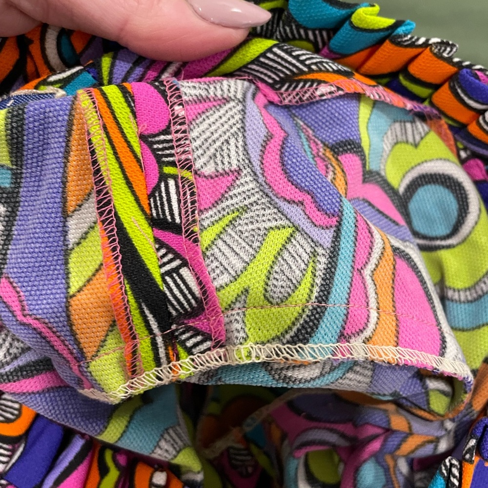 Vintage Oleg Cassini Psychedelic Maxi Dress | Late 1960s–Early 1970s XS - Picture 11 of 13